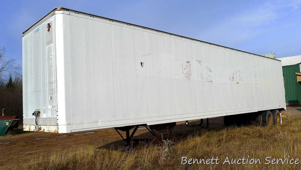 1993 Stoughton 48' semi trailer - great for storage. Title ready to transfer.