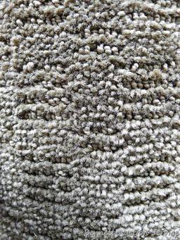Carpet remnant, 12' x 10' 4". Please come to open house to see the color.