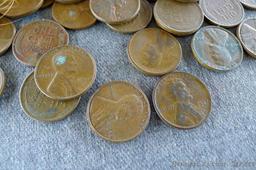 Over 16 ounces of unsearched wheat pennies. Scooped from an ice cream bucket that sat in Seller's