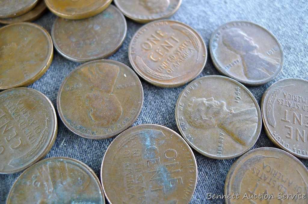 Over 16 ounces of unsearched wheat pennies. Scooped from an ice cream bucket that sat in Seller's