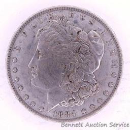 1884 O Morgan silver dollar, VF