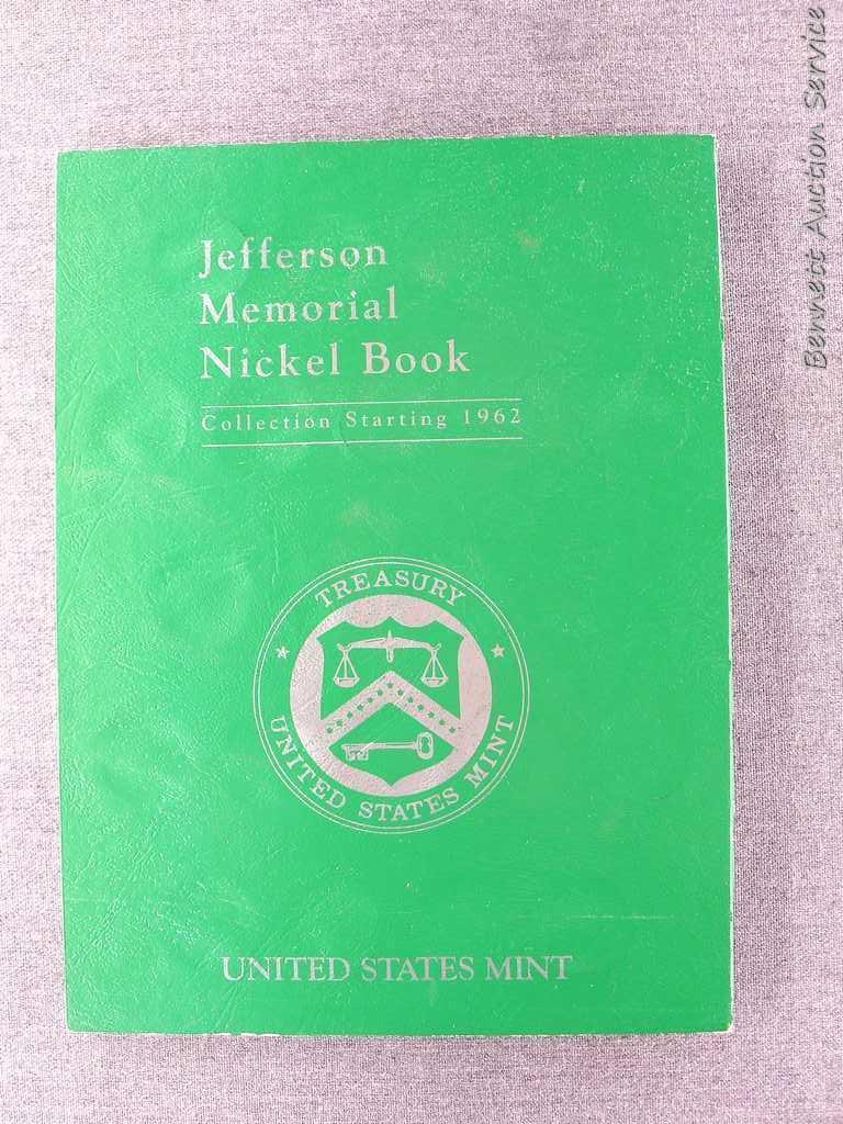 Volume 1 of Statehood quarters 1999-2003; Incomplete Jefferson Memorial Nickel book.