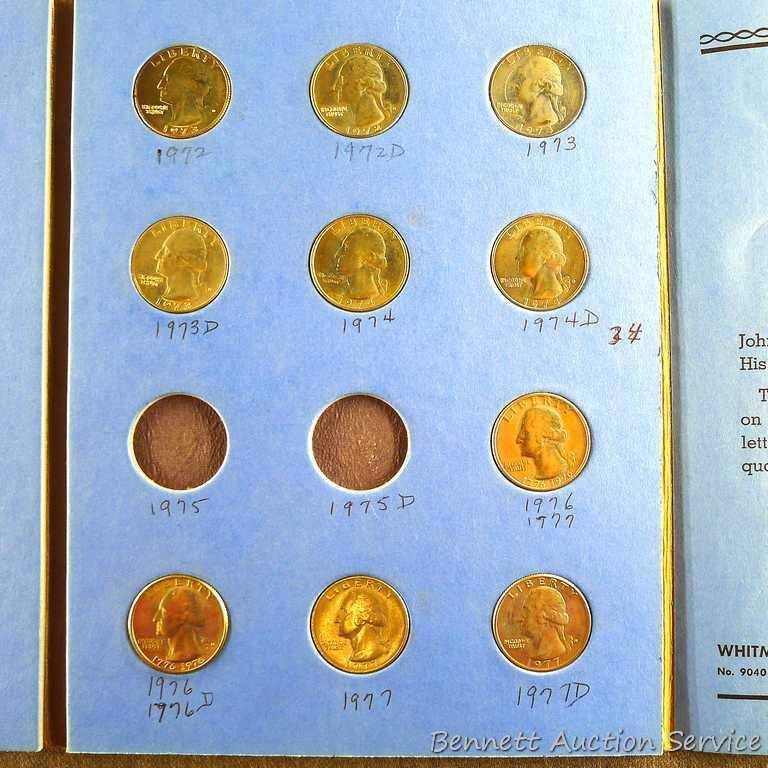 Washington quarters, 1960-1977, incomplete.