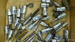 Craftsman, Snap On, Williams, other USA and foreign drivers including torx, hex, screw. Metric and