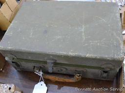 Cool old box is 13" wide and is nearly full of stainless steel and other fasteners.