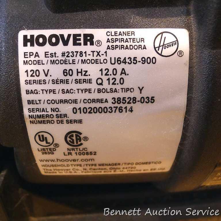 Hoover Model U6435-900 Self Propelled Wind Tunnel Ultra vacuum is in good used condition. Turns on