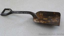 Antique stamped steel shovel is only 9" long overall. Really cool little piece.