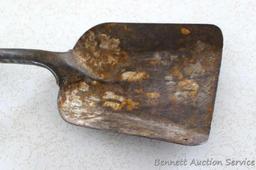 Antique stamped steel shovel is only 9" long overall. Really cool little piece.
