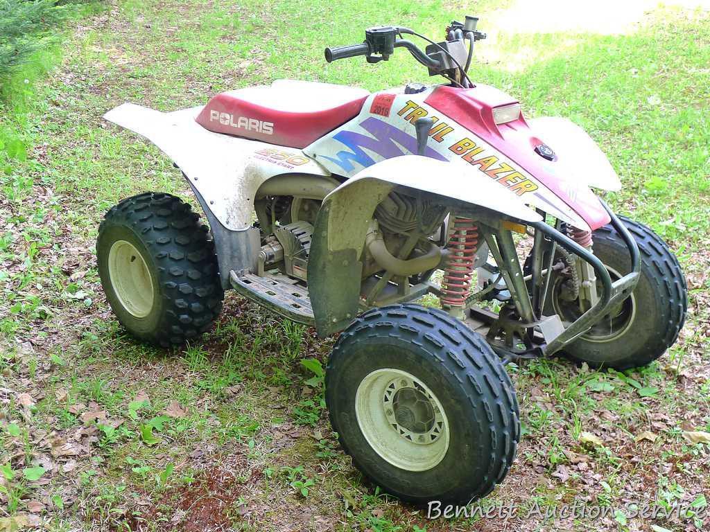 1996 Polaris 250 Trailblazer ATV with electric start. Runs well and goes like a house afire. Battery