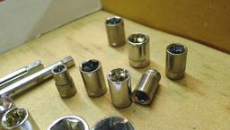 1/4" drive sockets including 6 and 8 point, plus extensions and more.