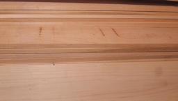 Stack of planed soft maple is approx. 5' x 1' x 9". Individual boards are 6" x 1/2".