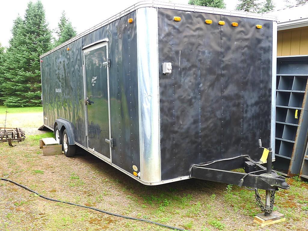 United Express Line 28 ft. tandem axle enclosed trailer. Has 7 ft. height inside, side entry door