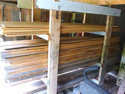 Rough sawn white cedar lumber includes 95" long x various widths up to 6-3/4", 101" long x up to 8"