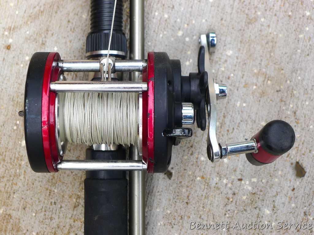 Rhino 9' deep water fishing rod Model RRC902MH with glow tip and Rhino RBCXL reel.