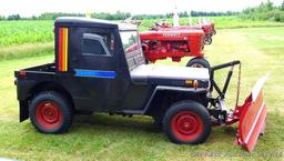 Watch the video: 1949 Willys Jeep has been fitted with a swiveling plow. Vin # CJ3A10098. Starts and