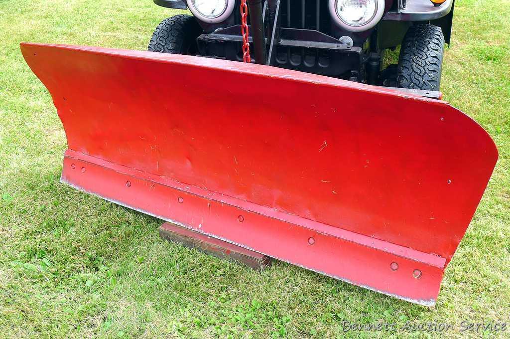 Watch the video: 1949 Willys Jeep has been fitted with a swiveling plow. Vin # CJ3A10098. Starts and