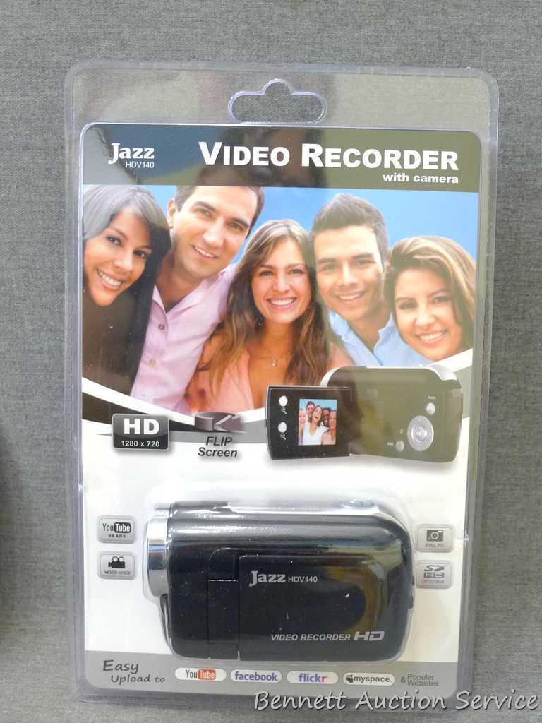 NIB Jazz digital camera, model JDC77, 14 mega pixel; and Jazz video recorder with camera, model