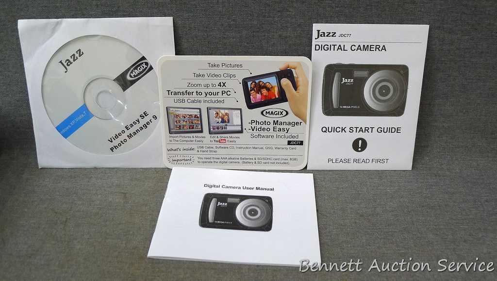 NIB Jazz digital camera, model JDC77, 14 mega pixel; and Jazz video recorder with camera, model