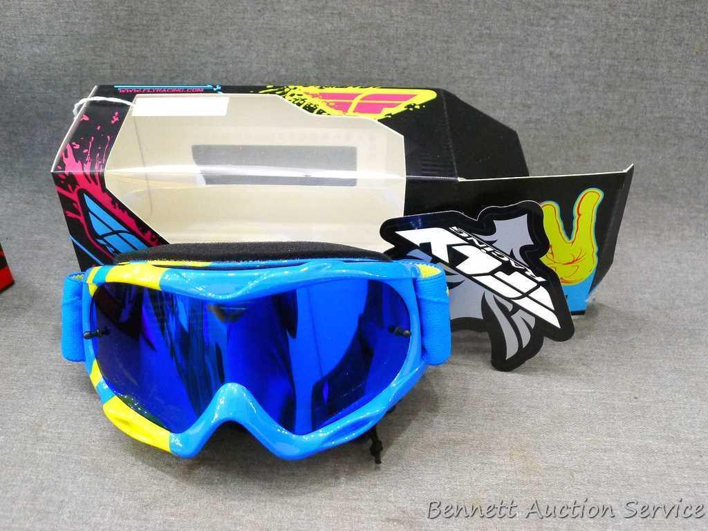 2 Fly Racing goggles sizes Youth and Adult donated by Gleason Sports.