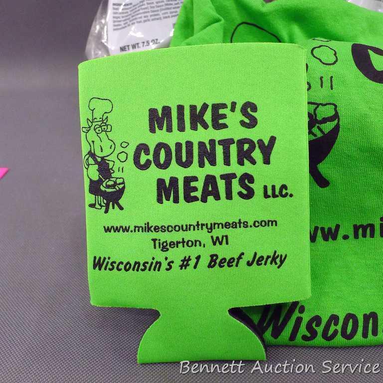 Assortment of Mike's Country beef jerky includes regular, pepper, maple brown sugar, and more;