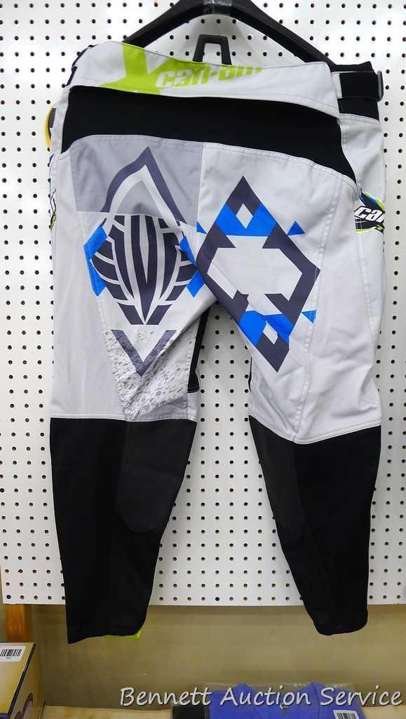 Can-Am X race pants by Bombardier Recreational Products are size 38, are new with tags and donated