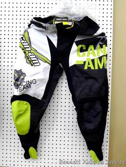 Can-Am X race pants by Bombardier Recreational Products are size 34, are new with tags and donated