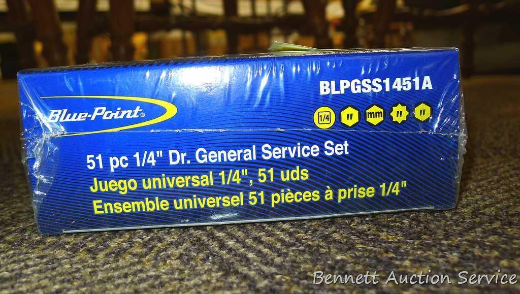 NIP Blue-Point 51 pc 1/4" drive General Service Set.