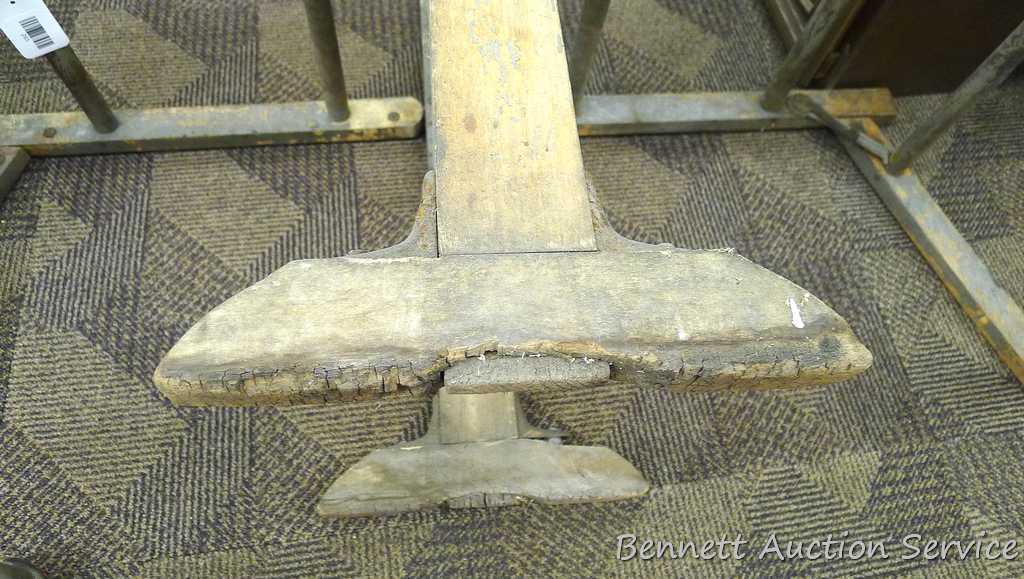 Antique Best Made ball bearing folding bench wringer washer stand is approx. 44" x 15" x 33" when