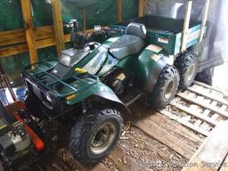 Polaris 6 x 6 Magnum with dump box, liquid 4 stroke 425. Seller states it runs. Comes with a Cycle