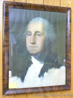 Framed print of George Washington; measures 18-1/2" x 22-1/2".