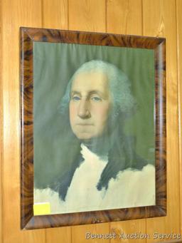 Framed print of George Washington; measures 18-1/2" x 22-1/2".