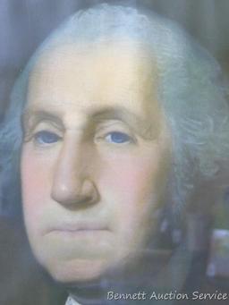 Framed print of George Washington; measures 18-1/2" x 22-1/2".
