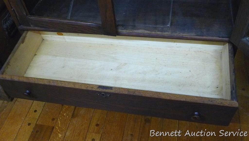 Beautiful secretary desk, looks like it was refinished, mirror, doors and other trim need to be