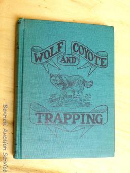 1937 hard cover book on wolf and coyote trapping by A. R. Harding. Book is in very good condition