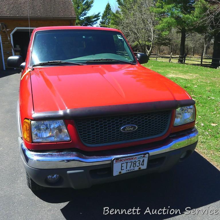 2002 Ford Ranger XLT truck with 103,XXX miles. ABS light is on. Seller says the brakes make some