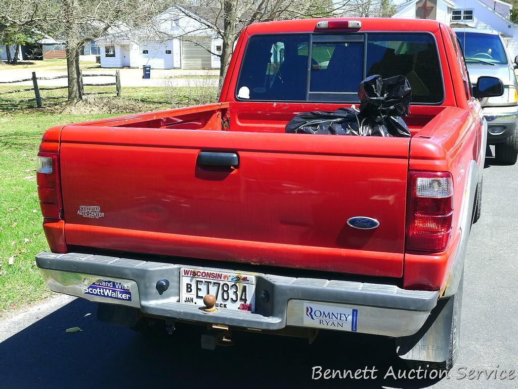 2002 Ford Ranger XLT truck with 103,XXX miles. ABS light is on. Seller says the brakes make some