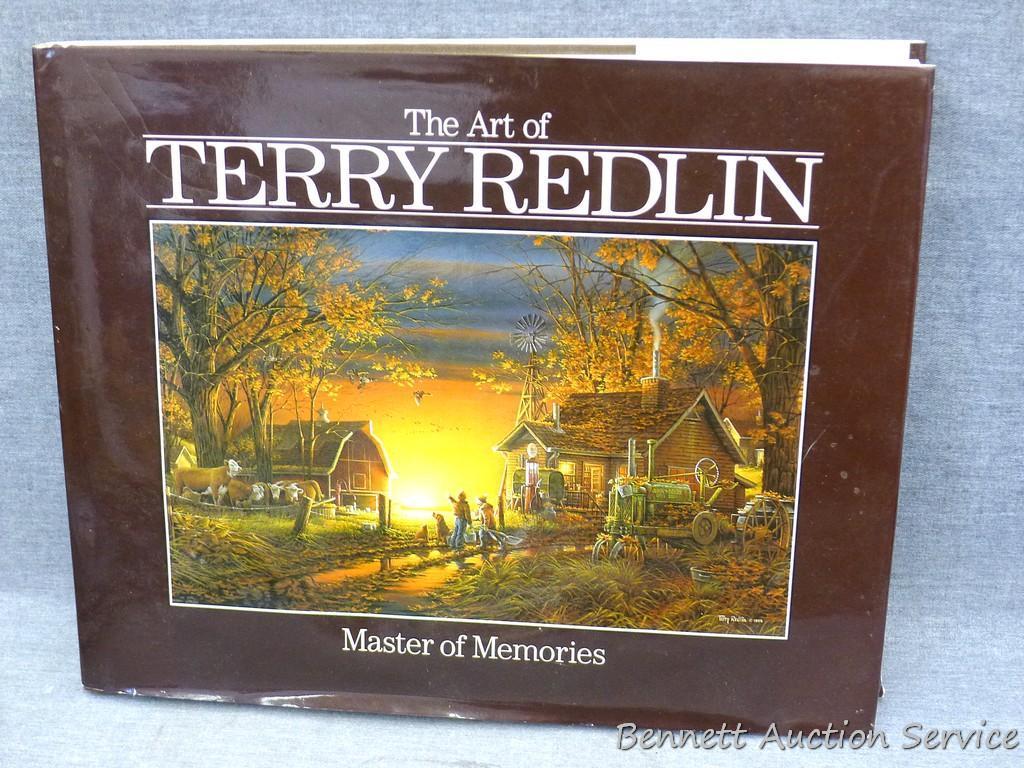 Two Terry Redlin books titled "Master of Memories" and "Opening Windows to the Wild". Copyrighted