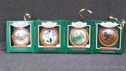 Hallmark Collector's Series bird ornaments are about 3" wide. From the Holiday Wildlife Series..