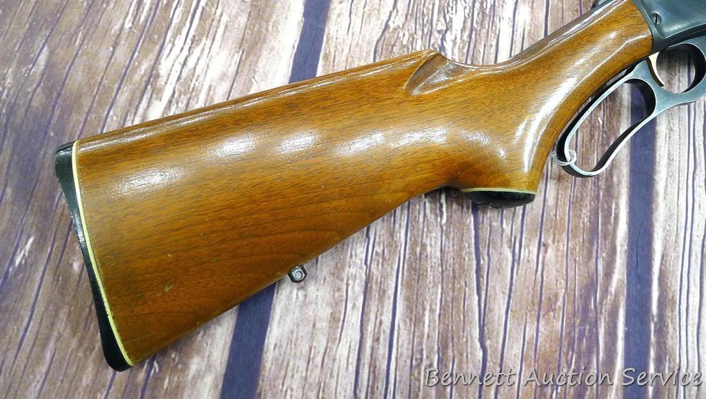 Marlin Model 336 lever action .30-30 rifle. 20" barrel is bright with good rifling and some fouling.