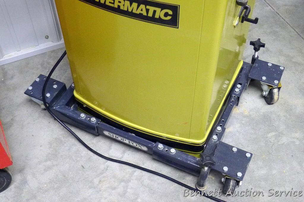 Powermatic 14" bandsaw. Model PWBS-14. Motor is 1-1/2 HP. Has quick blade release, dust blower,