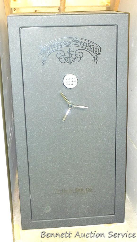 Fortress Security digital gun safe by Heritage Safe Co. has a Sargent & Greenleaf Model 6120 lock.