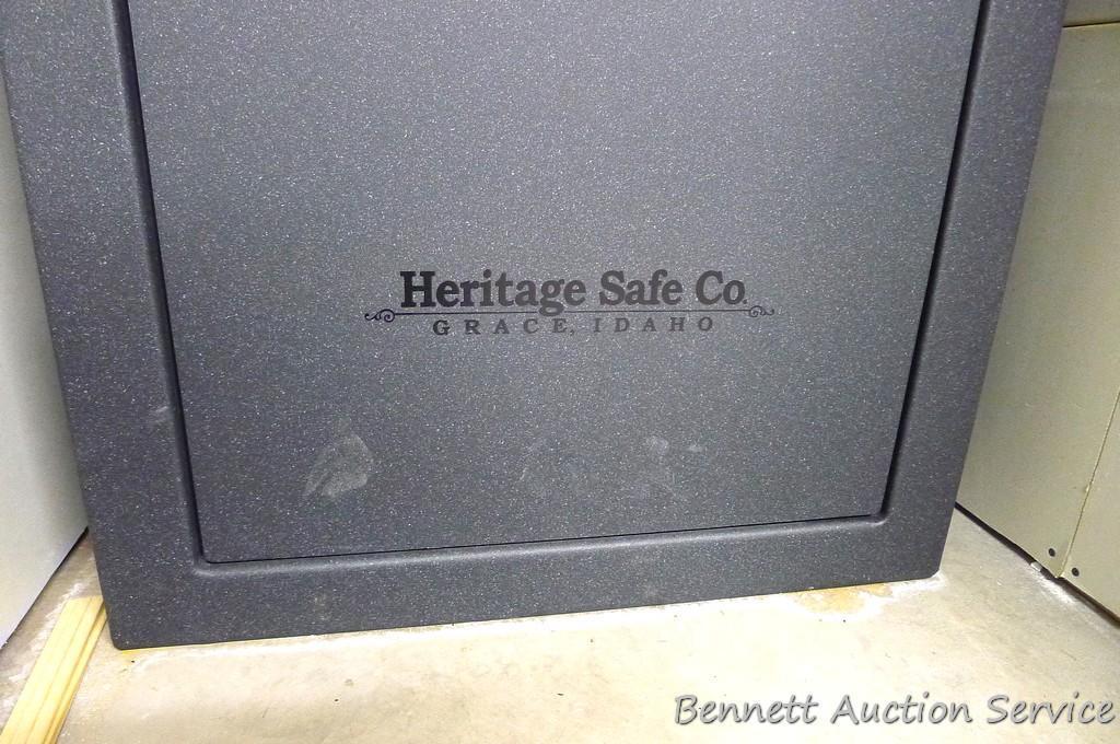 Fortress Security digital gun safe by Heritage Safe Co. has a Sargent & Greenleaf Model 6120 lock.