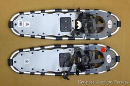 Yukon Charlie's Sport Series 930 aluminum framed snowshoes are 9" x 30" and appear in nice