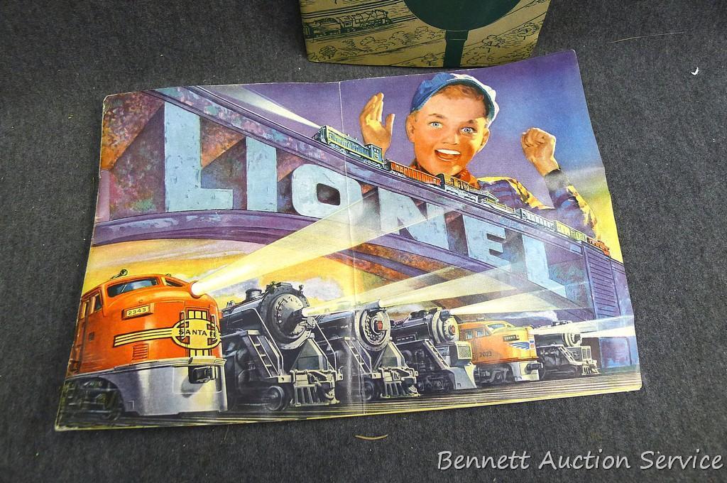 Lionel train instruction books for assembling and operating, copyrights of 1951 and 1952.