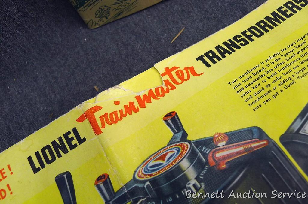 Lionel train instruction books for assembling and operating, copyrights of 1951 and 1952.