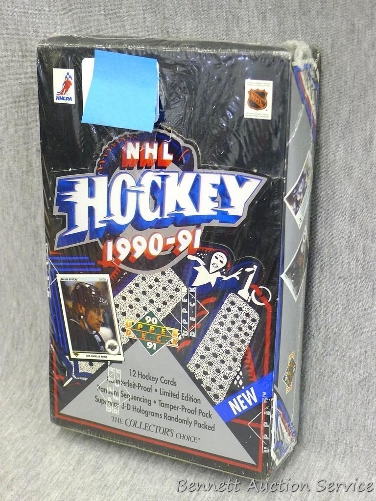 1990-91 Upper Deck Hockey Low Series Sealed Wax Box.