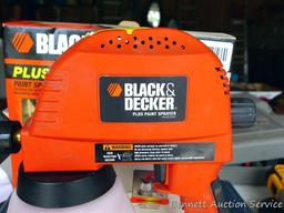 Black & Decker paint sprayer, untested because we didn't want to clean it up.