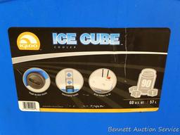 Igloo 60 qt rolling Ice Cube with extendable handle.