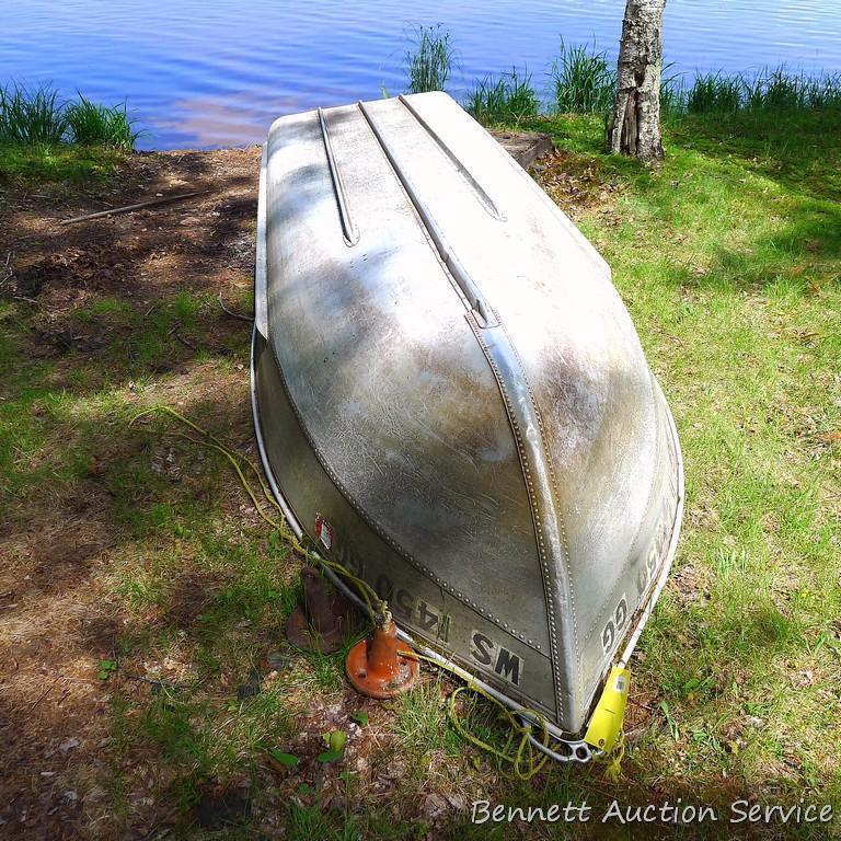 14' Sea Nymph boat is model R-14-A, comes with an extra anchor as pictured. Max load on tag reads