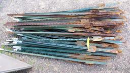 Large pile of T posts 81" long.